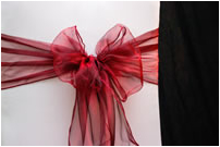 Deep Red Chair Bow