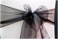Black Chair Bow