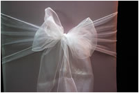 White Chair Bow